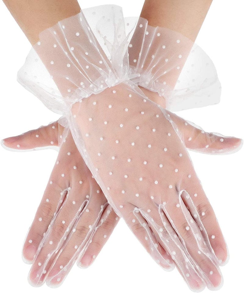 Papoopy Women Gloves for for Wedding, Tea Party, Cosplay, Costume - Image 1
